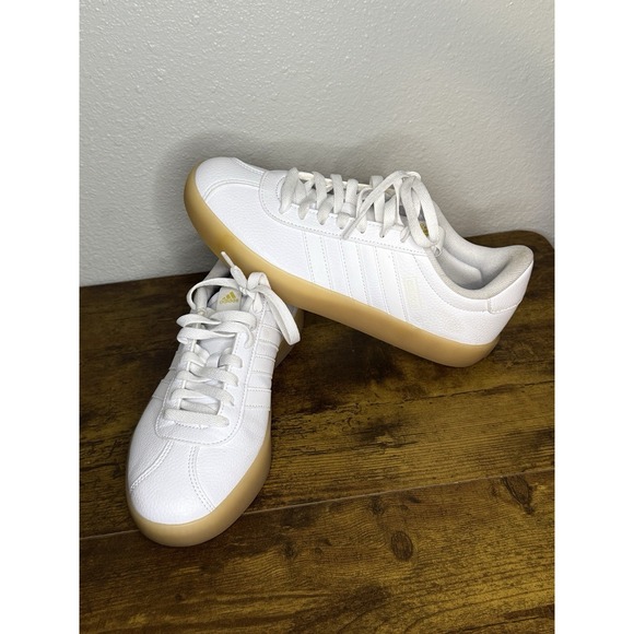 adidas Shoes - Adidas VL Court 3.0 Cloud White Gum Womens Size 8.5